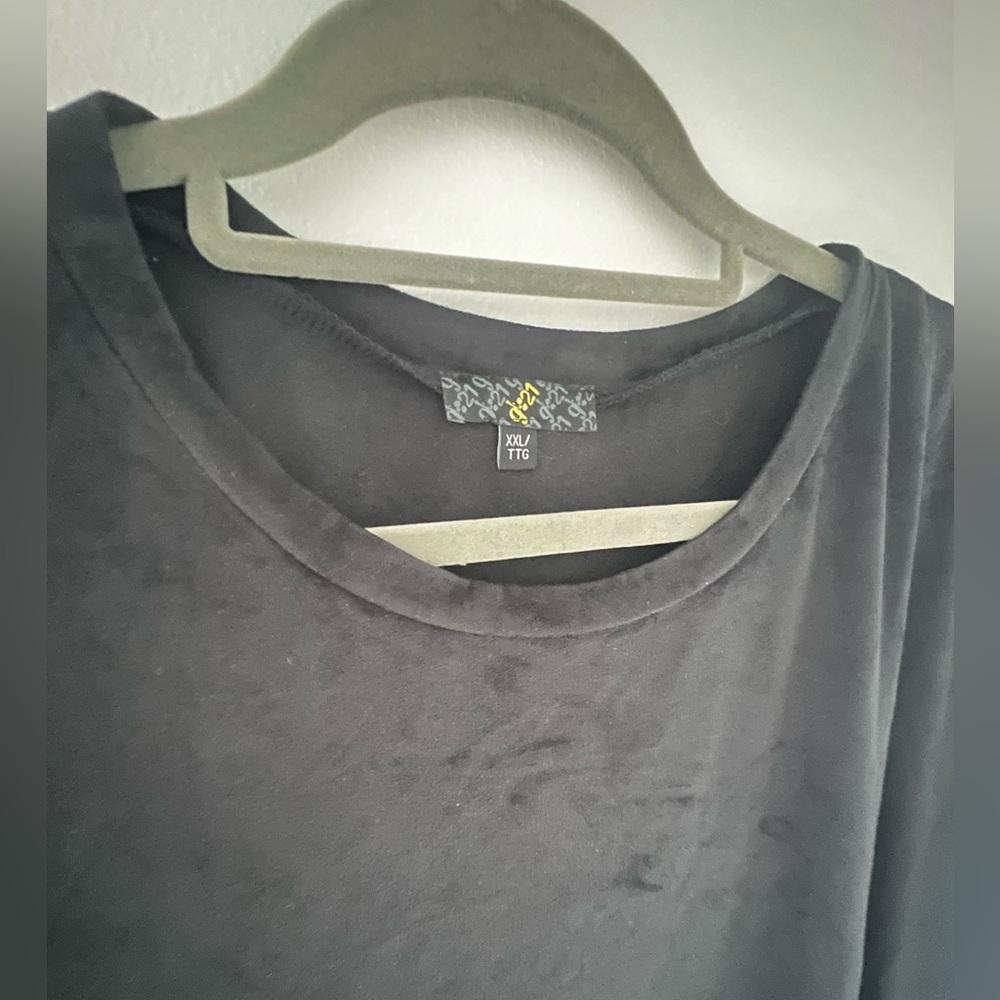 G:21 Black Short-Sleeve Top XXL